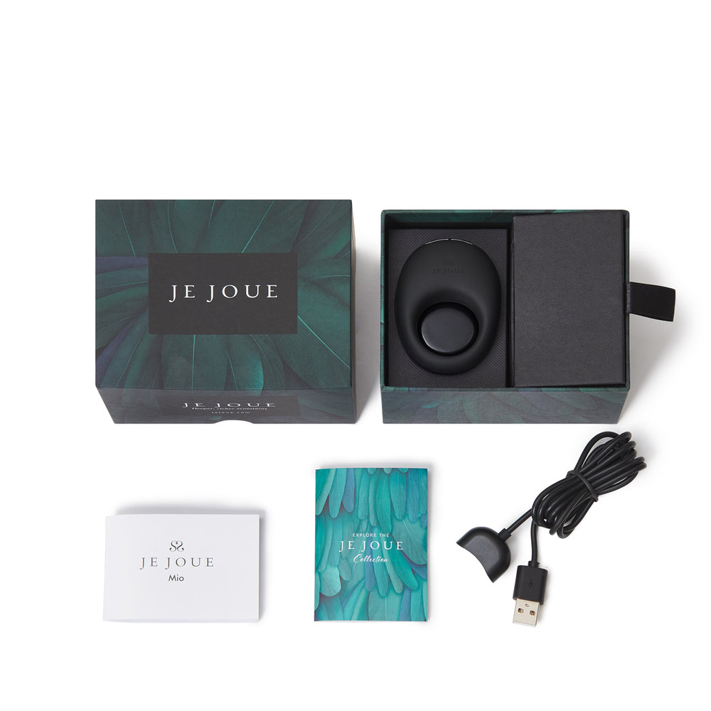 Je Joue Mio Rechargeable Cockring Black – Explore Enhanced Intimacy | Discreet UK Shipping