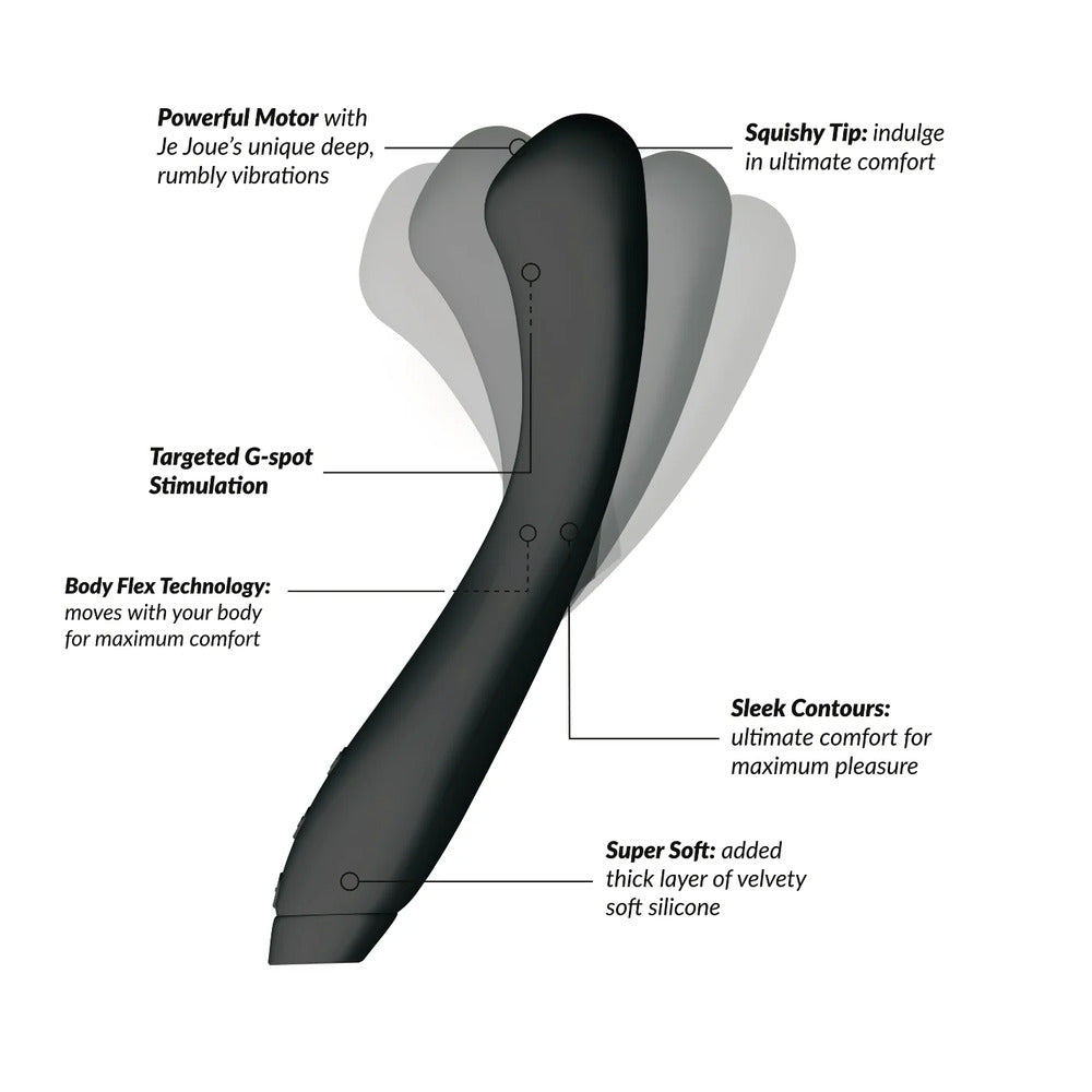 Je Joue Juno Flex Sleek GSpot Vibrator – Powerful Rechargeable Vibrator for Intense Pleasure | UK Exclusive