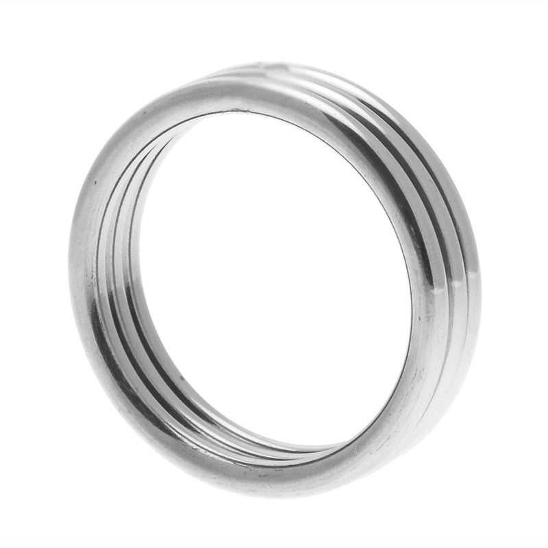 Echo Stainless Steel Triple Cock Ring ML – product image for adult pleasure and intimacy