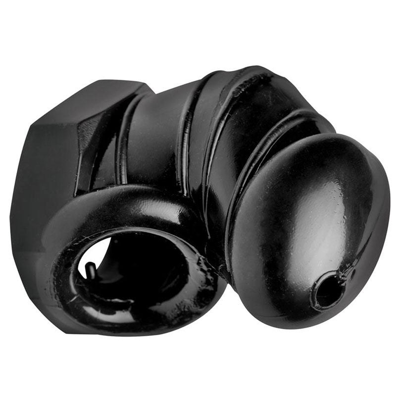 Master Series Detained Restrictive Chastity Cage With Nubs – product image for adult pleasure and intimacy