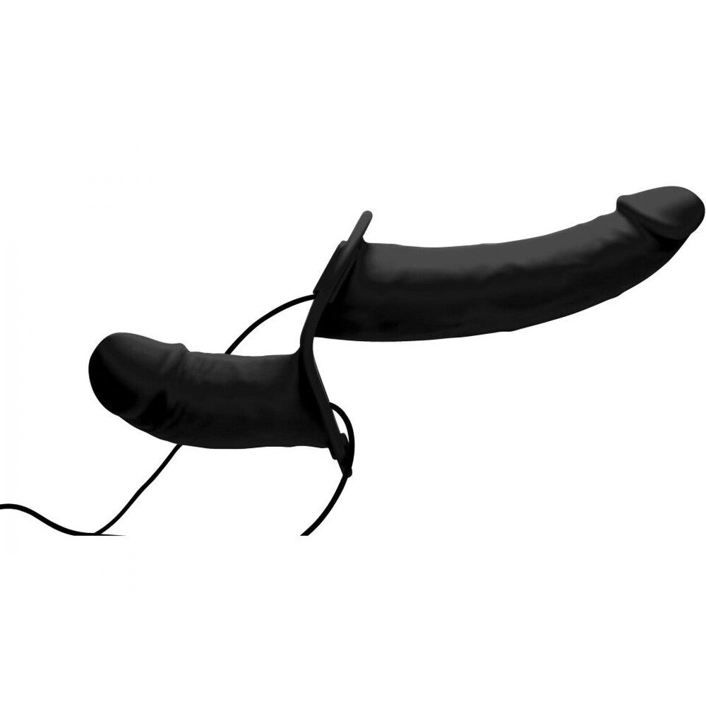 Power Pegger Silicone Vibrating Double Dildo With Harness – product image for adult pleasure and intimacy