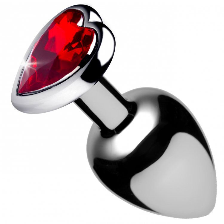 Booty Sparks Red Heart Medium Anal Plug – product image for adult pleasure and intimacy