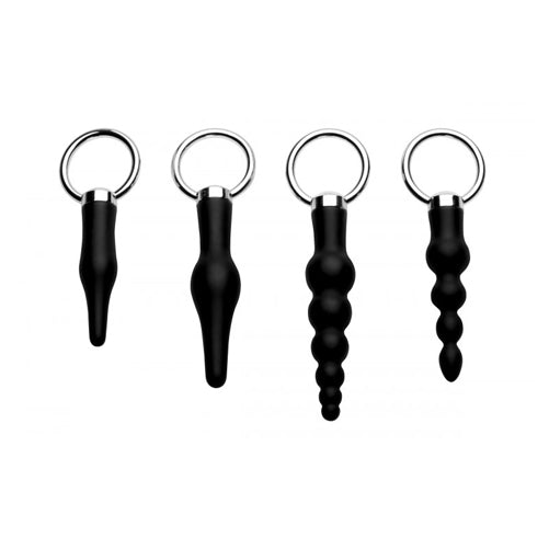 Master Series 4 Piece Silicone Anal Ringed Rimmer Set – product image for adult pleasure and intimacy