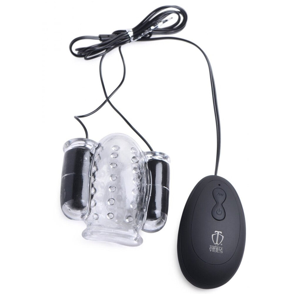 Trinity Vibes 20X Deluxe Dual Vibrating head Teaser – product image for adult pleasure and intimacy