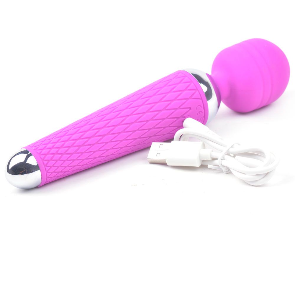 10 Speed Purple Rechargeable Magic Wand – App-Controlled Wand Vibrator | Premium Wireless UK Toy