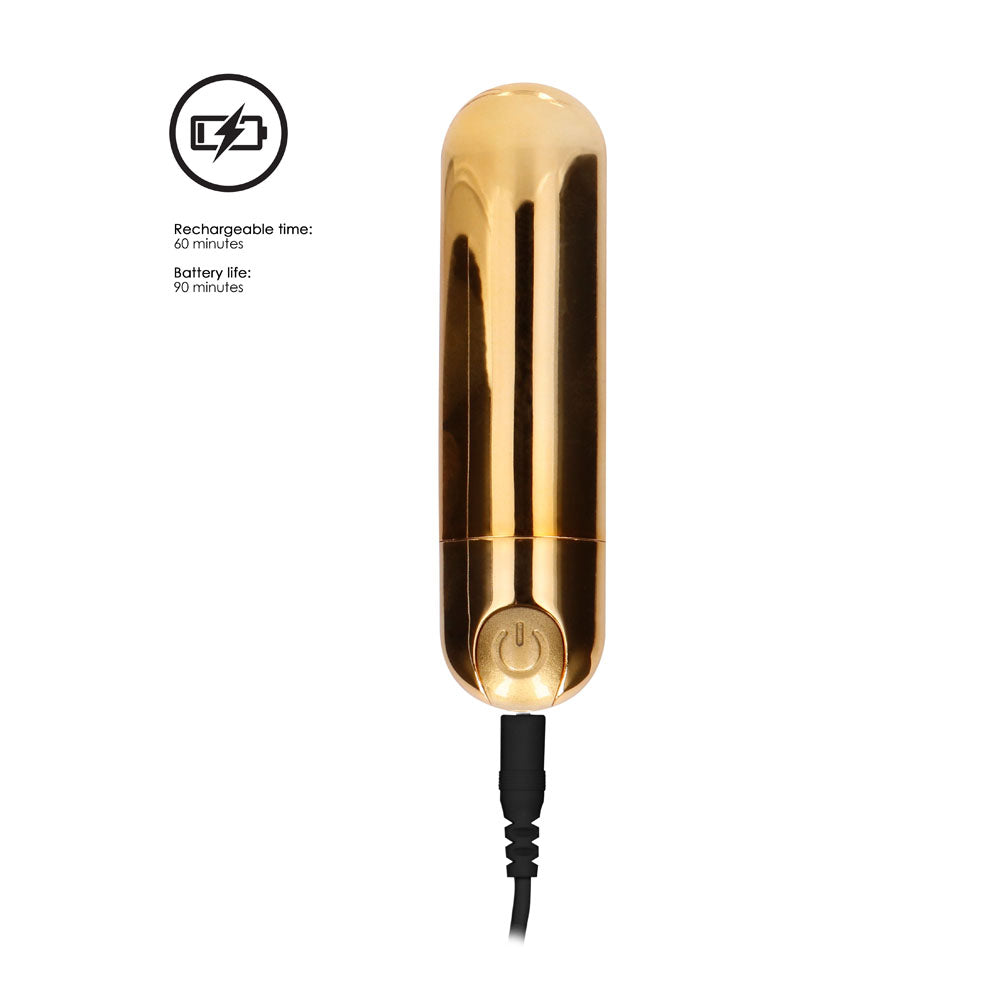 10 speed Rechargeable Bullet Gold – Explore Enhanced Intimacy | Discreet UK Shipping