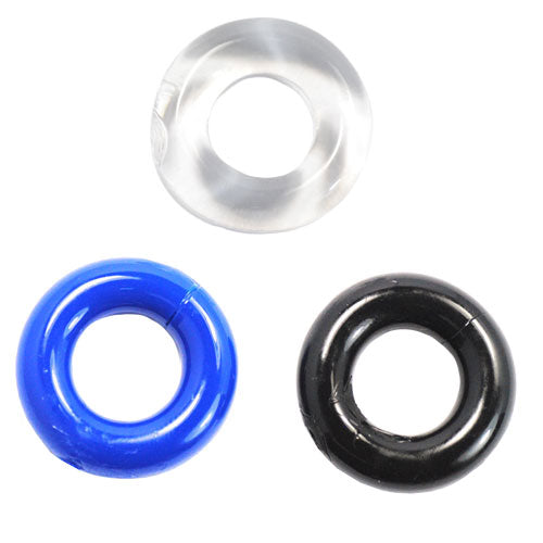 Tempt Ation Triple Pack Doughnuts Cockrings – product image for adult pleasure and intimacy