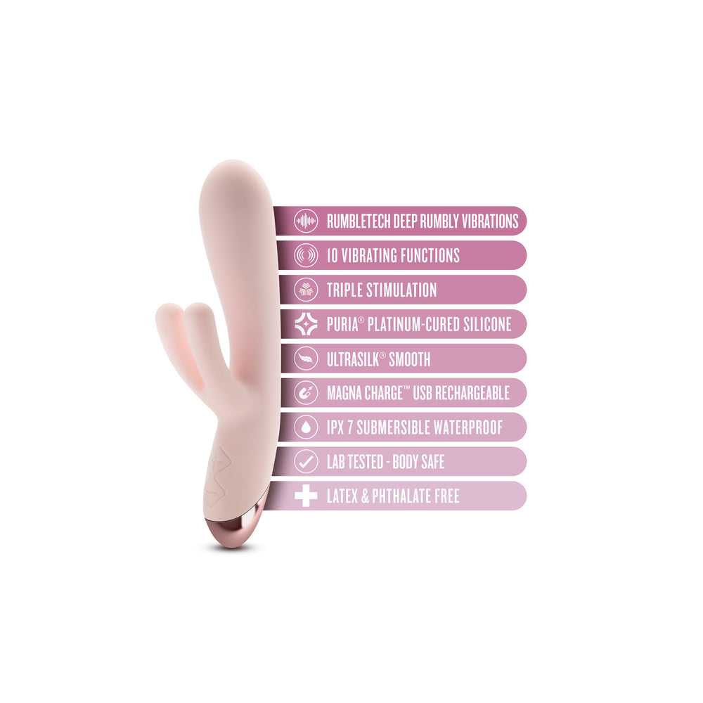 Blush Elora Pink Triple Stimulation Vibe – Explore Enhanced Intimacy | Discreet UK Shipping