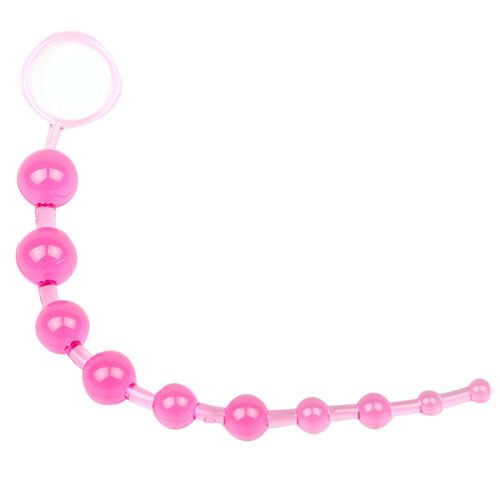 Pink Chain Of 10 Anal Beads – product image for adult pleasure and intimacy