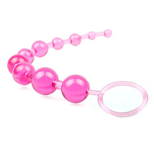 Pink Chain Of 10 Anal Beads – Explore Enhanced Intimacy | Discreet UK Shipping