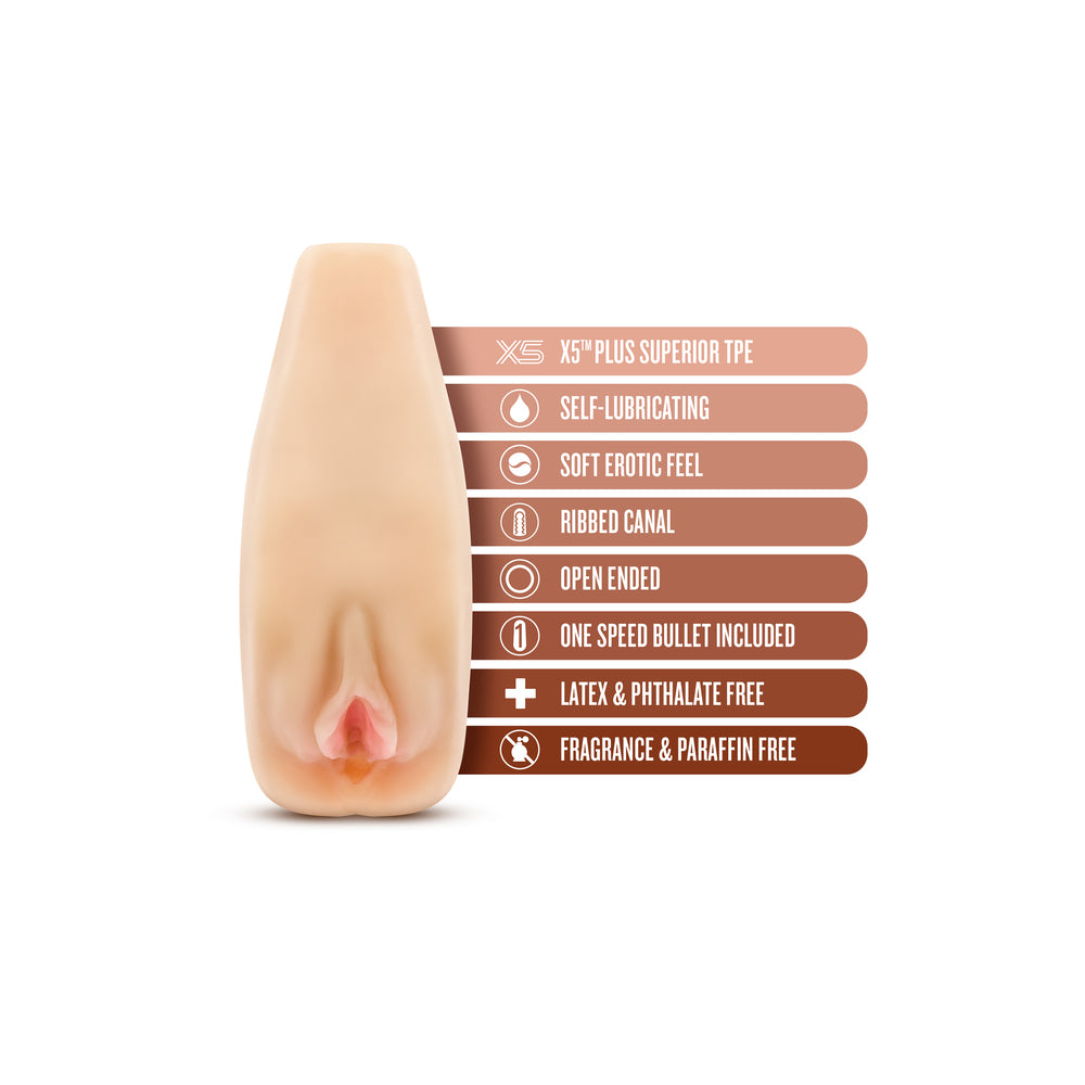 M Elite Soft and Wet Natasha Self Lubricating Masturbator – Explore Enhanced Intimacy | Discreet UK Shipping
