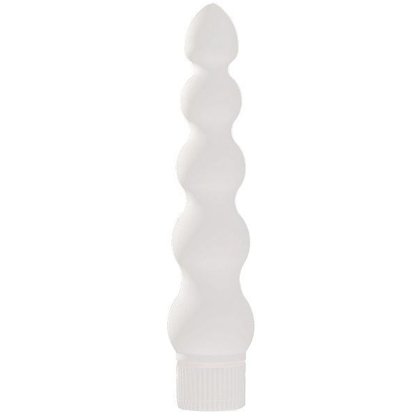 White Nights 7 Inch Ribbed Anal Vibrator – powerful waterproof vibrator for intense pleasure