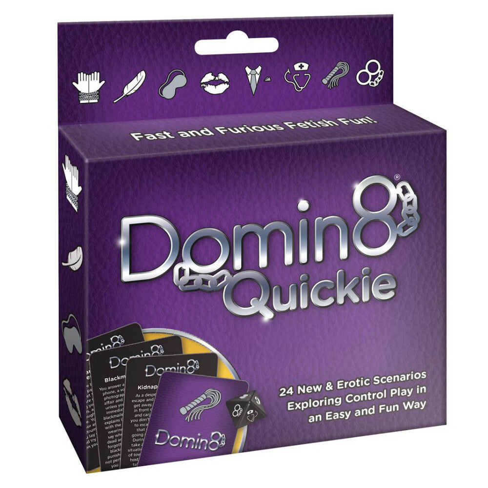 Domin8 Quickie Card Game – adult bedroom game for couples fun and intimacy