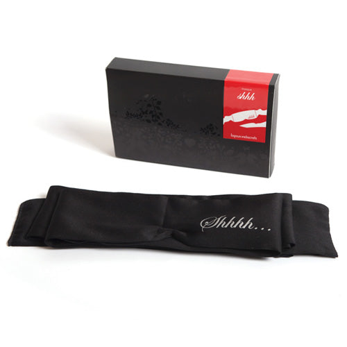 Bijoux Indiscrets Shhh Satin Luxury Blindfold – product image for adult pleasure and intimacy