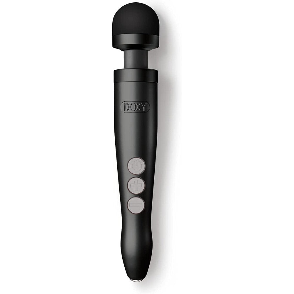 Doxy Die Cast 3 Rechargeable Wand Matte Black – ergonomic wand massager for full-body stimulation