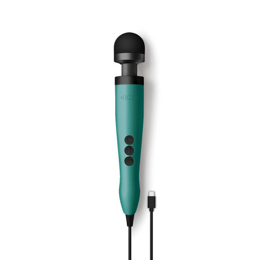 Doxy Wand 3 Turquoise USB Powered – ergonomic wand massager for full-body stimulation