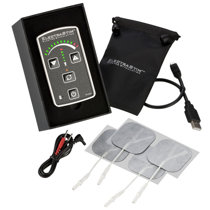 ElectraStim Flick Electro Stimulation Pack – product image for adult pleasure and intimacy