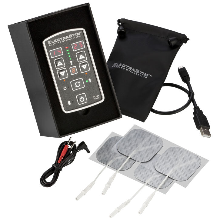 ElectraStim Flick Duo Electro Stimulation Pack – product image for adult pleasure and intimacy