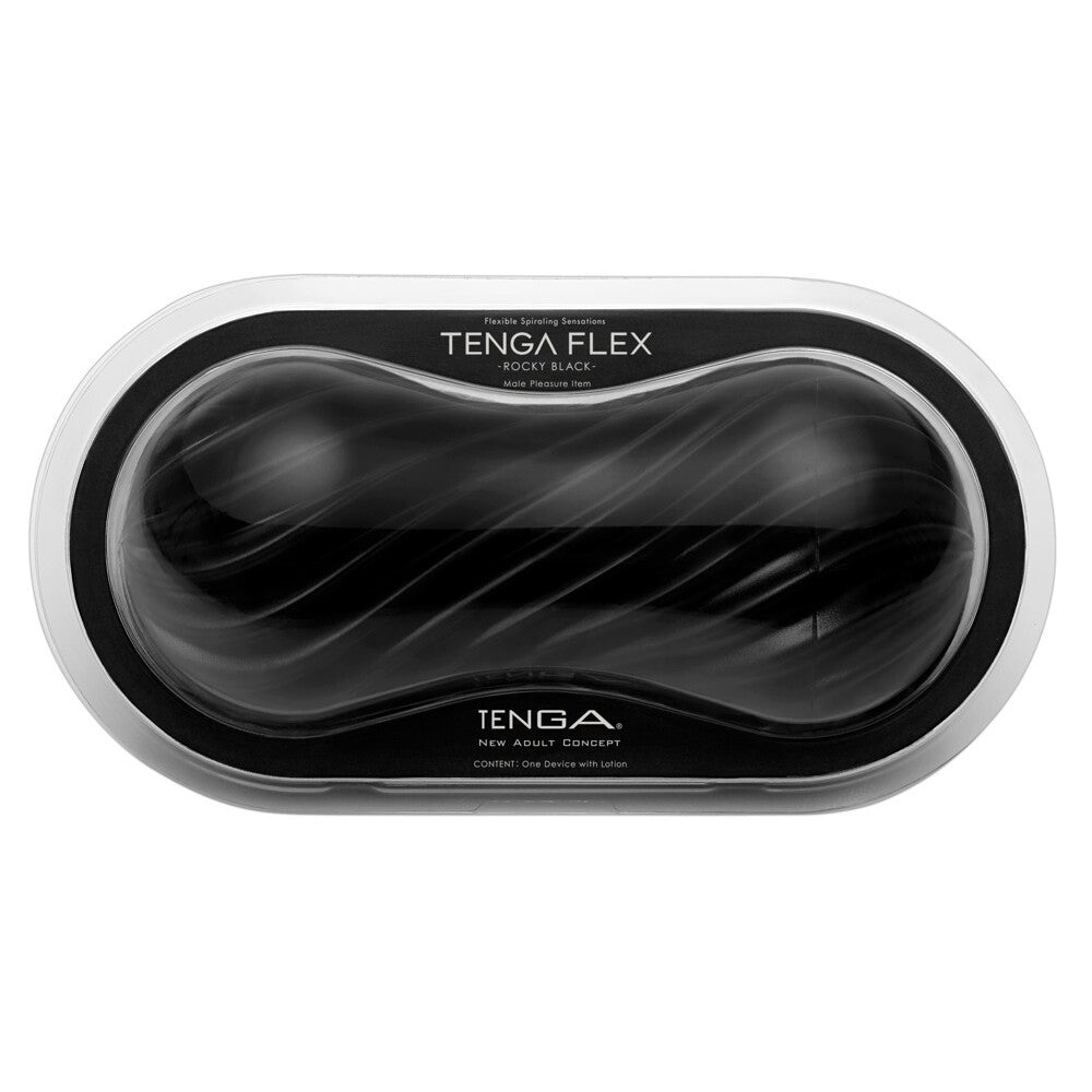 Tenga Flex Rocky Black Masturbator – product image for adult pleasure and intimacy