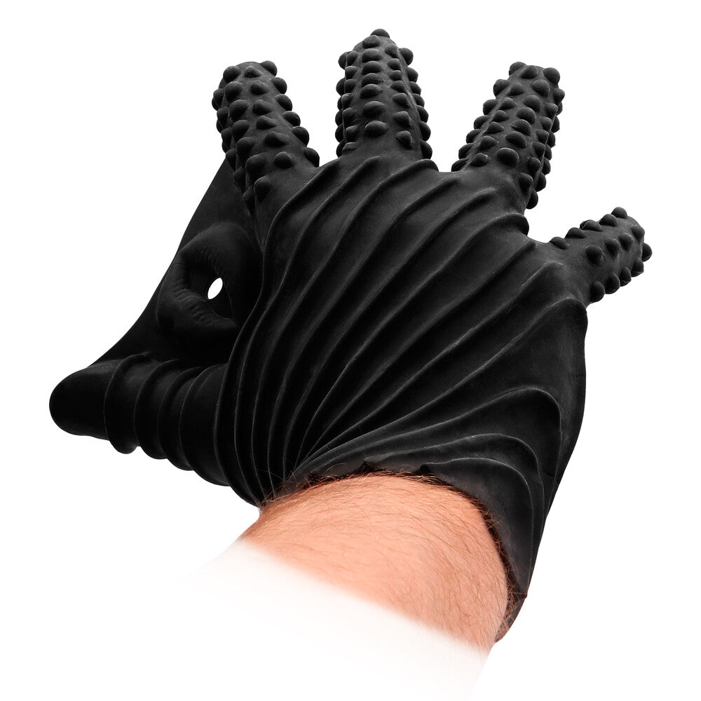 Fist It Black Textured Masturbation Glove – product image for adult pleasure and intimacy