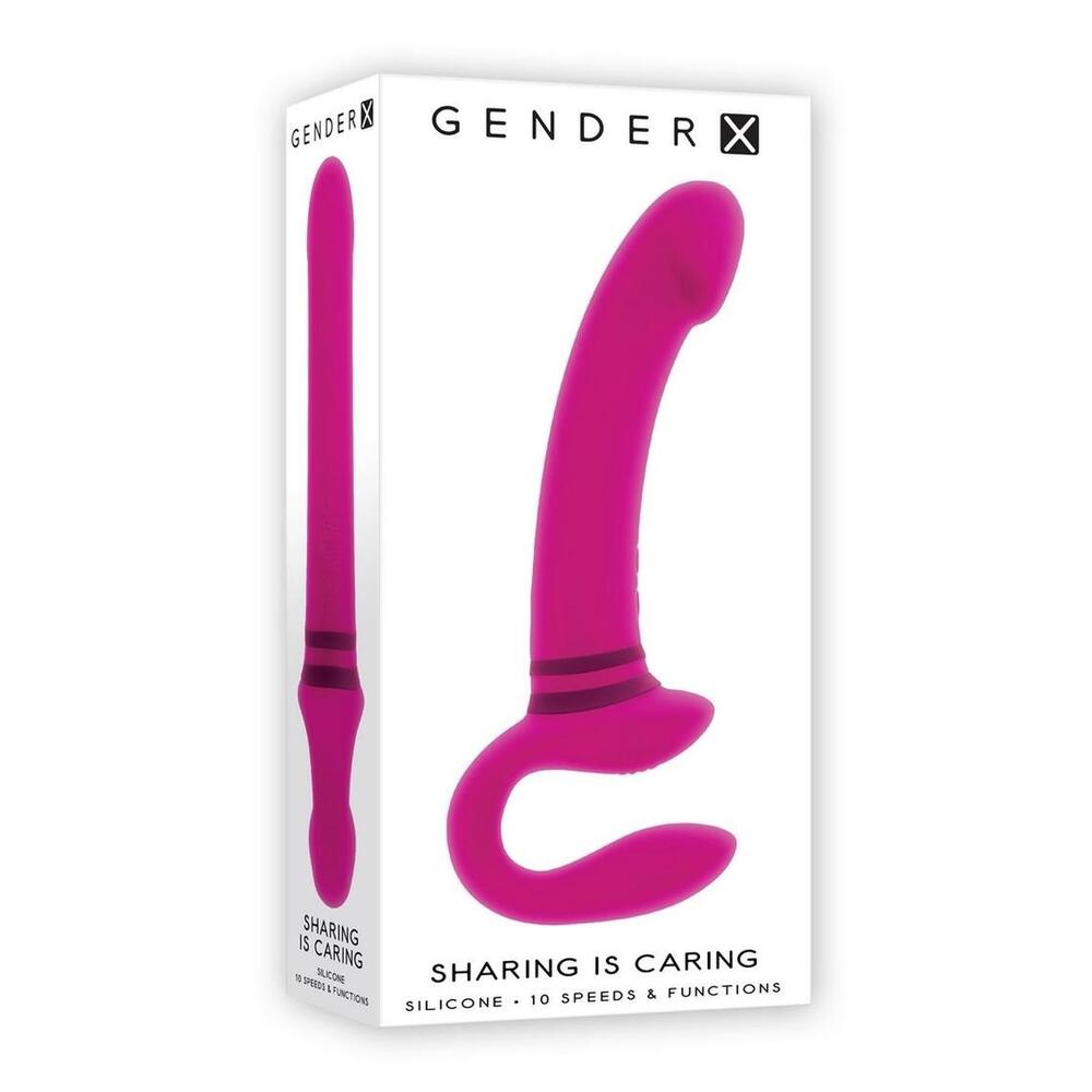 Gender X Sharing Is Caring Rechargeable Silicone Dual Vibrator – Powerful Rechargeable Vibrator for Intense Pleasure | UK Exclusive