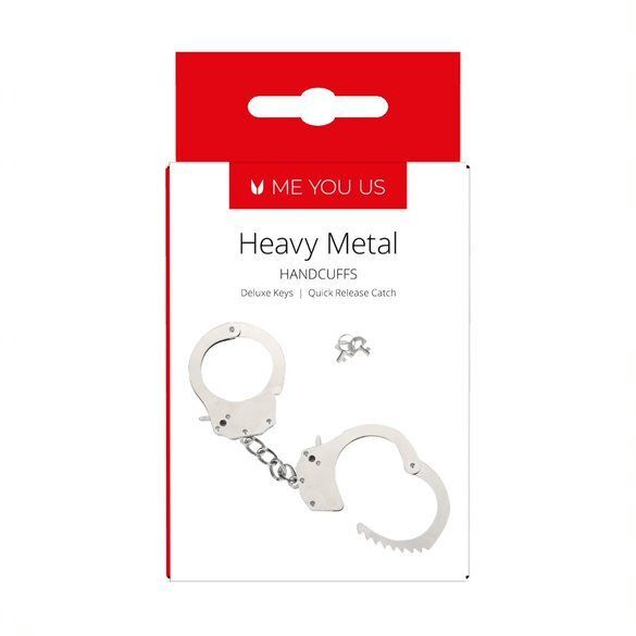 Me You Us Heavy Metal Handcuffs – Explore Enhanced Intimacy | Discreet UK Shipping