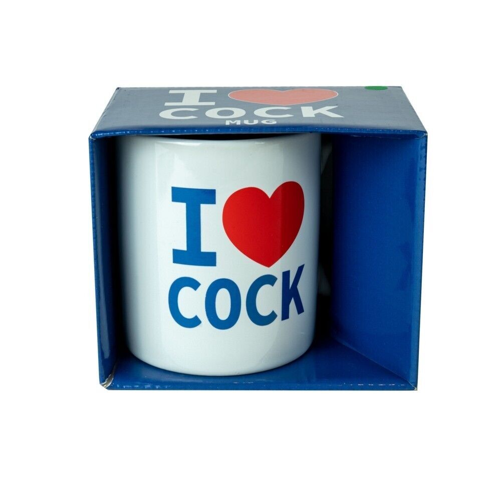 White I Love Cock Mug – Explore Enhanced Intimacy | Discreet UK Shipping
