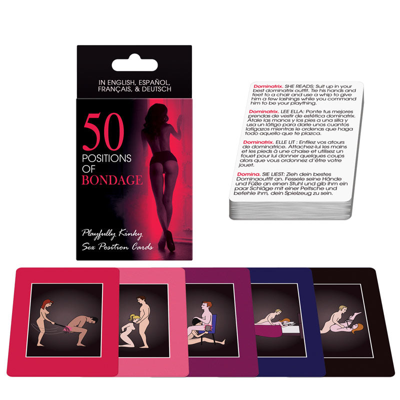 50 Positions Of Bondage Sex Position Cards – product image for adult pleasure and intimacy