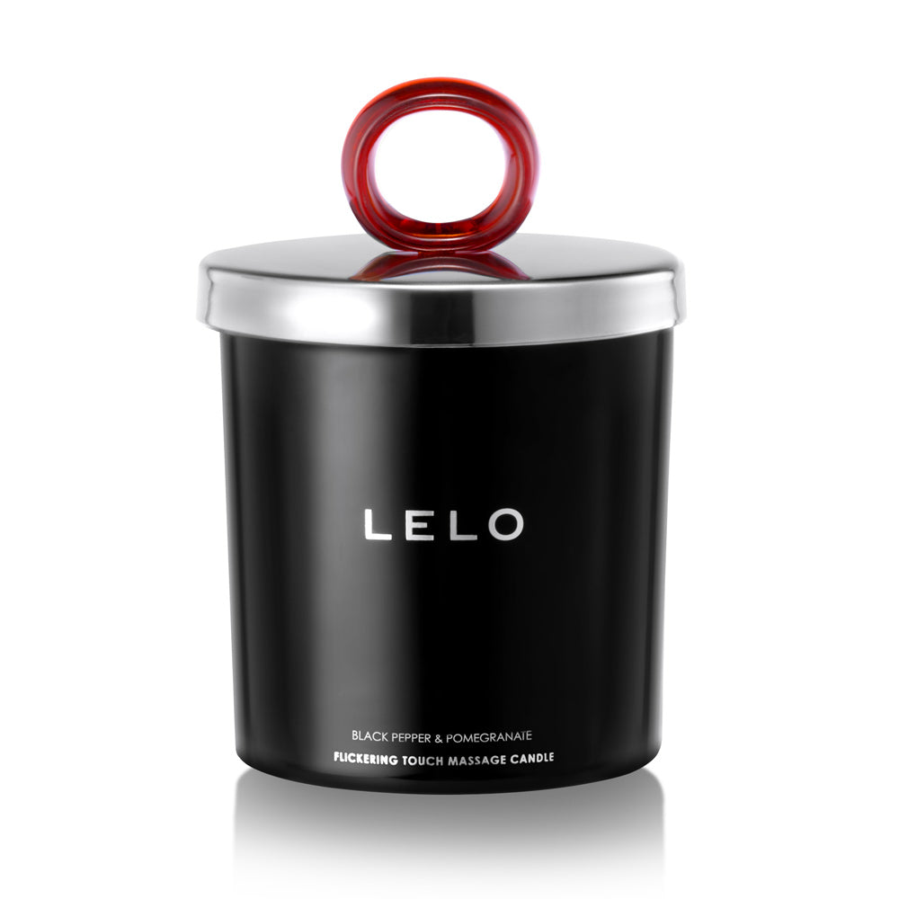 Lelo Black Pepper And Pomegranate Flickering Touch Massage Candl – product image for adult pleasure and intimacy