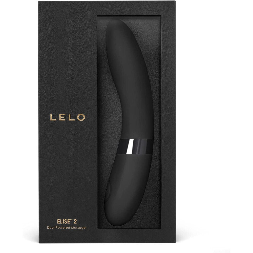 Lelo Elise 2 Dual Powered G Spot Vibrator Black – Powerful Rechargeable Vibrator for Intense Pleasure | UK Exclusive