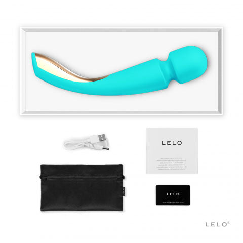 Lelo Smart Wand 2 Large Aqua – App-Controlled Wand Vibrator | Premium Wireless UK Toy