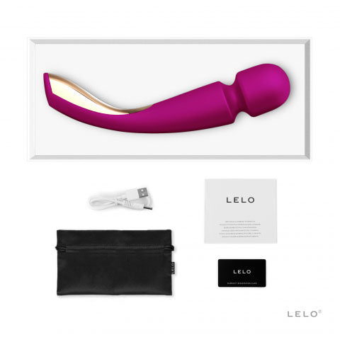 Lelo Smart Wand 2 Large Deep Rose – App-Controlled Wand Vibrator | Premium Wireless UK Toy