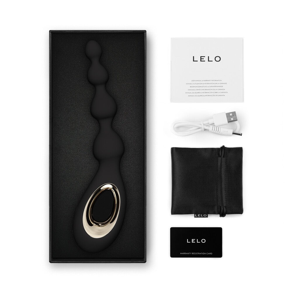 Lelo Soraya Anal Beads Massager Black – Explore Enhanced Intimacy | Discreet UK Shipping