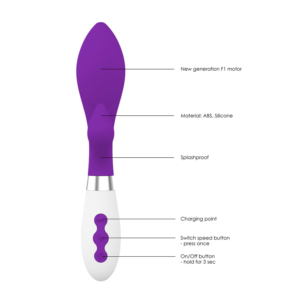 Achelois Rechargeable Vibrator Purple – Powerful Rechargeable Vibrator for Intense Pleasure | UK Exclusive
