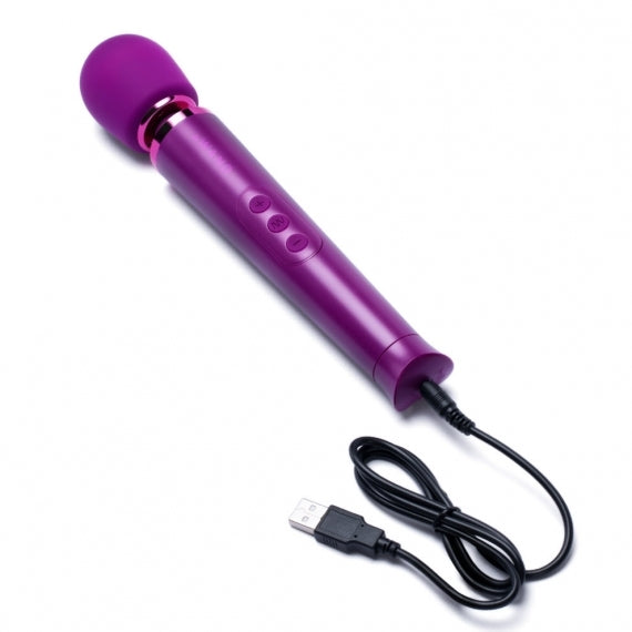 Le Wand Petite Rechargeable Vibrating Massager Dark Cherry – App-Controlled Wand Vibrator | Premium Wireless UK Toy