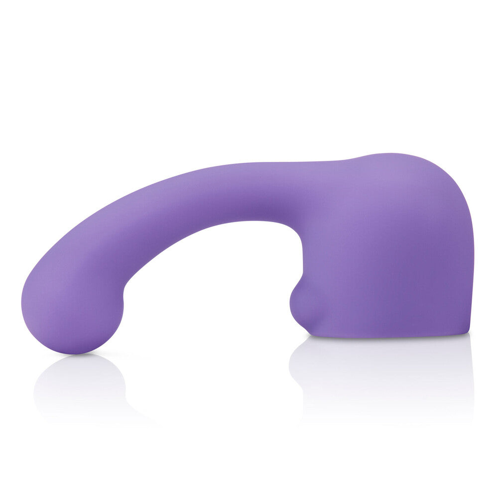Le Wand Curve Weighted Silicone Petite Wand Attachment – ergonomic wand massager for full-body stimulation