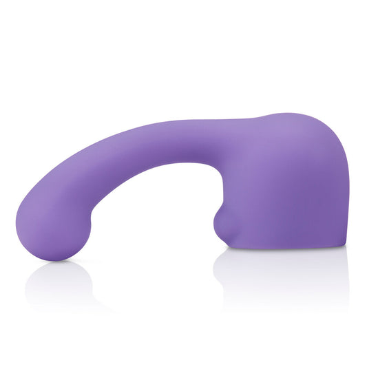 Le Wand Curve Weighted Silicone Petite Wand Attachment – ergonomic wand massager for full-body stimulation