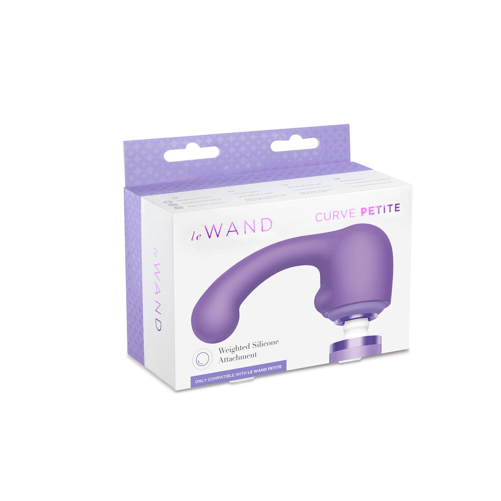 Le Wand Curve Weighted Silicone Petite Wand Attachment – App-Controlled Wand Vibrator | Premium Wireless UK Toy