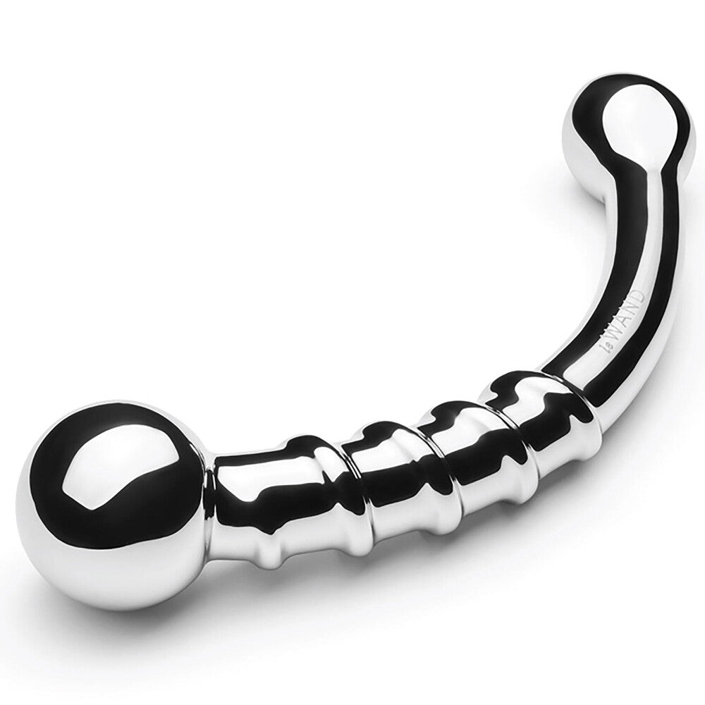 Le Wand Bow Stainless Steel Dildo – ergonomic wand massager for full-body stimulation