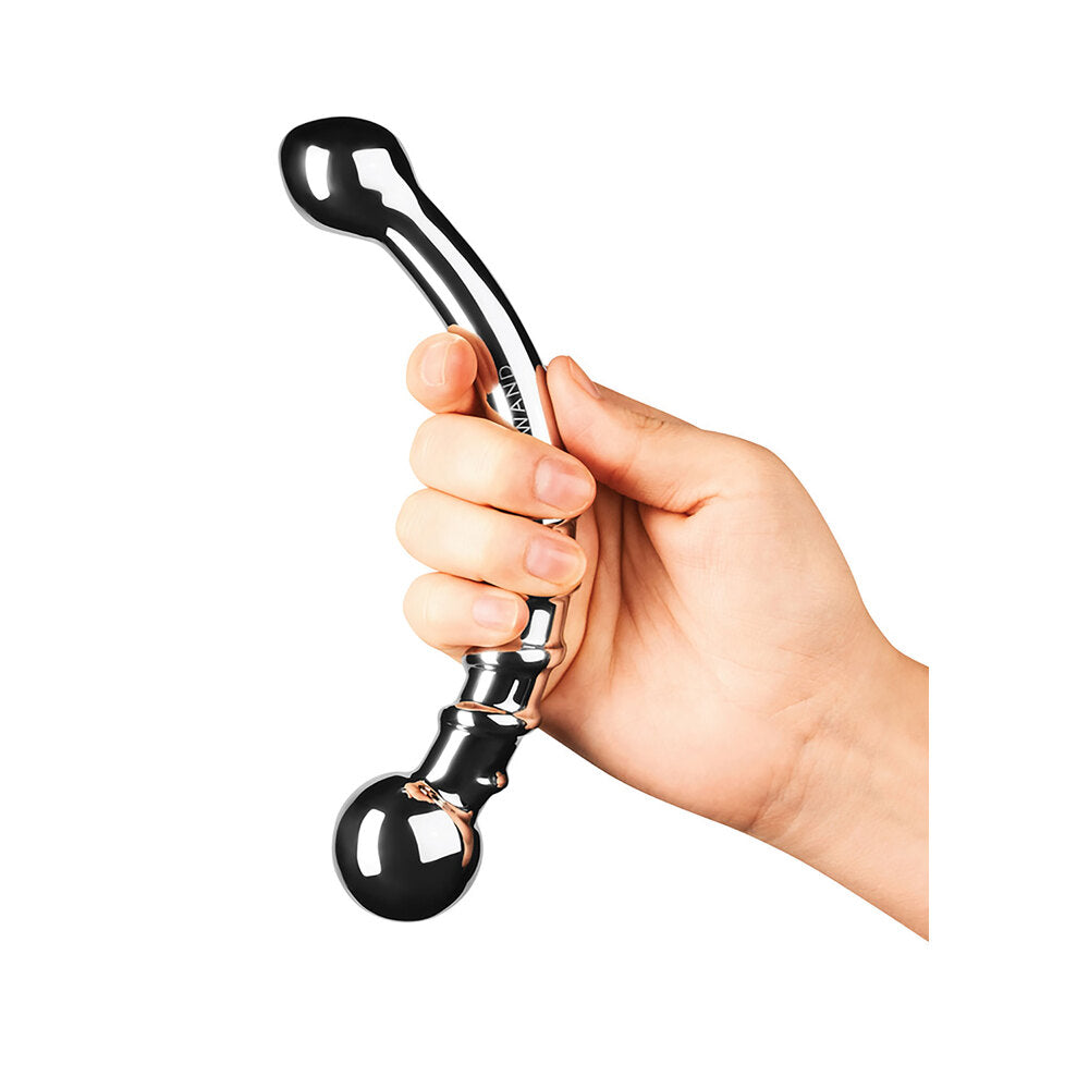 Le Wand Bow Stainless Steel Dildo – App-Controlled Wand Vibrator | Premium Wireless UK Toy