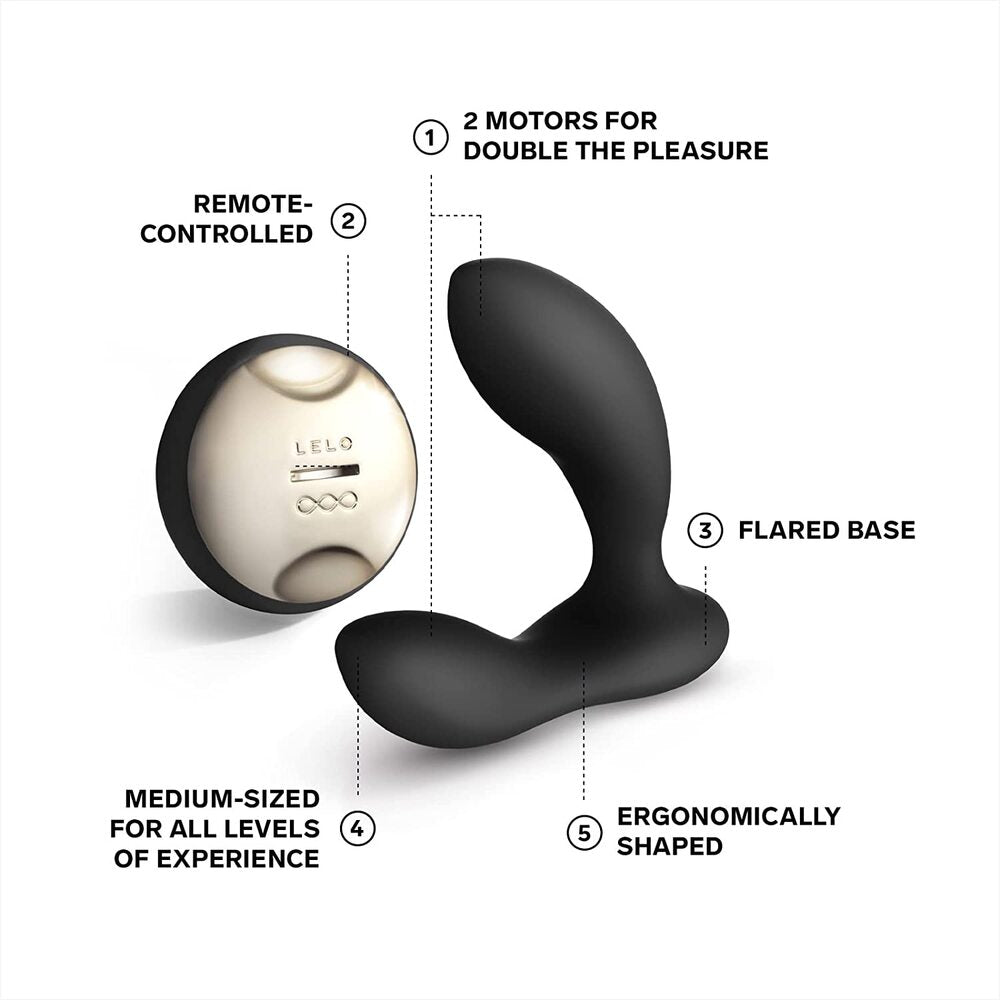 Lelo Hugo Luxury Prostate Massager Black – Explore Enhanced Intimacy | Discreet UK Shipping
