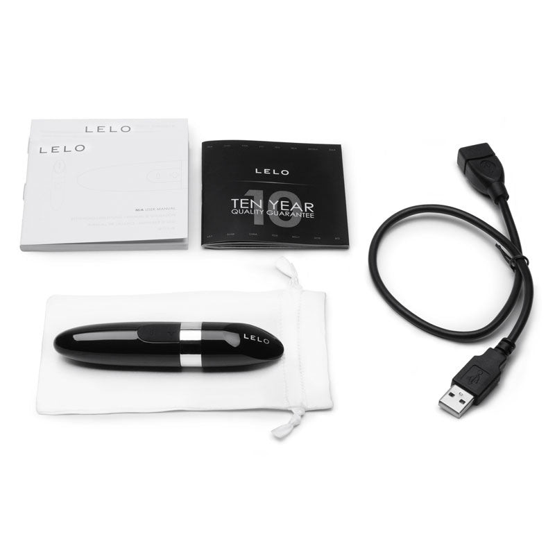 Lelo Mia Version 2 Black USB Luxury Rechargeable Vibrator – Powerful Rechargeable Vibrator for Intense Pleasure | UK Exclusive