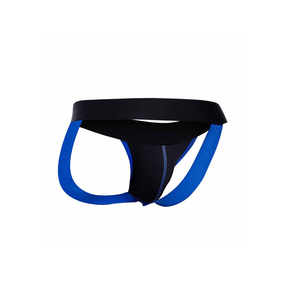 Male Basics Neon Jock Blue – Explore Enhanced Intimacy | Discreet UK Shipping