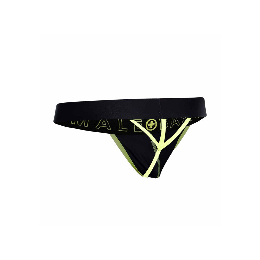 Male Basics Neon Thong Yellow – Explore Enhanced Intimacy | Discreet UK Shipping