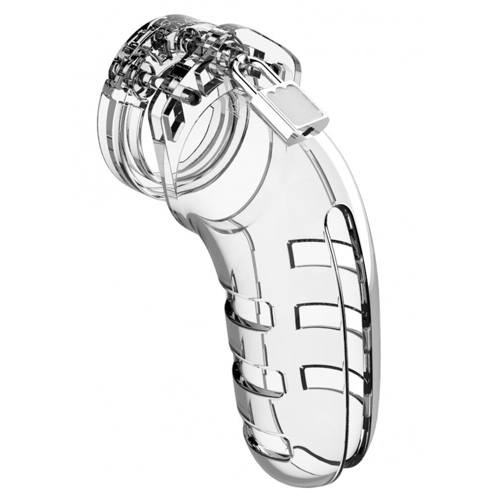 Man Cage 06 Male 5.5 Inch Clear Chastity Cage – product image for adult pleasure and intimacy