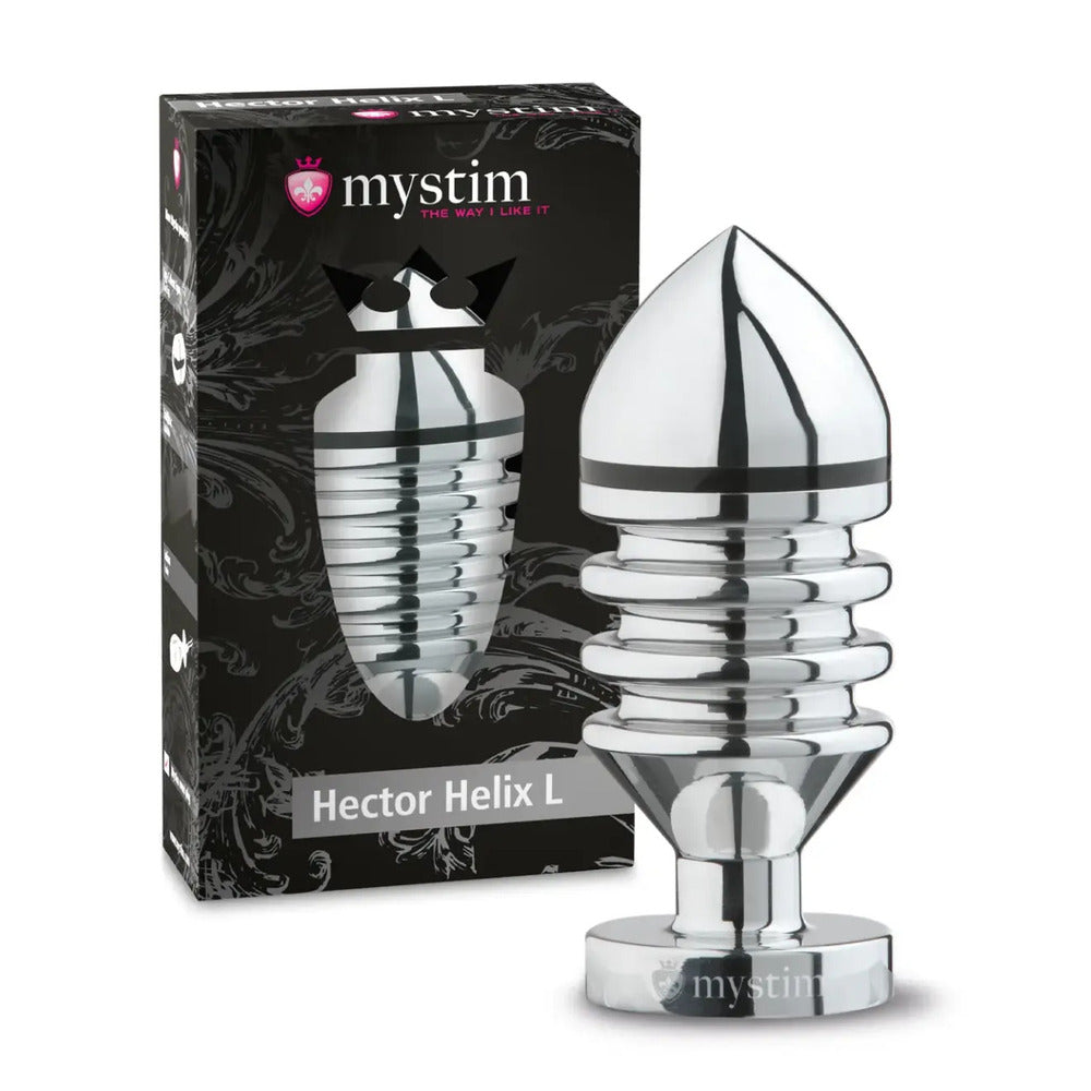 MyStim Hector Helix Large Aluminium Butt Plug – Explore Enhanced Intimacy | Discreet UK Shipping