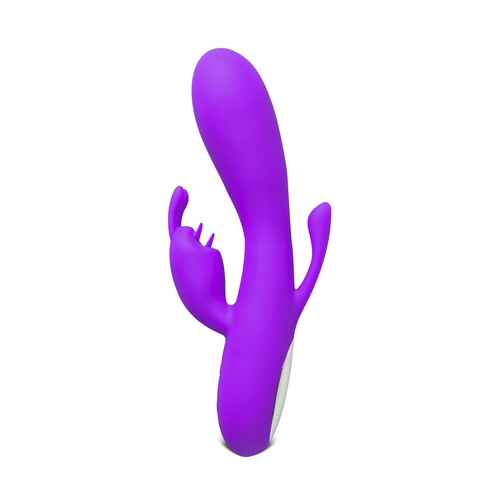 Double Bunny 12 speed Silicone Vibe Purple – product image for adult pleasure and intimacy