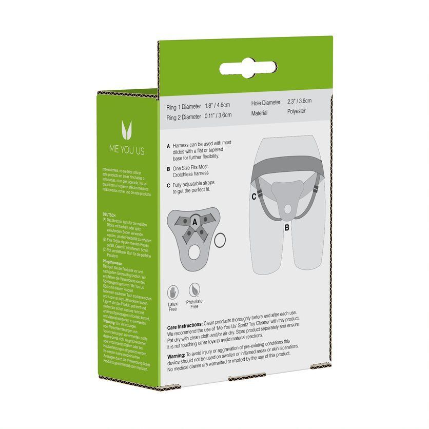 Me You Us Adjustable Harness Black – Explore Enhanced Intimacy | Discreet UK Shipping