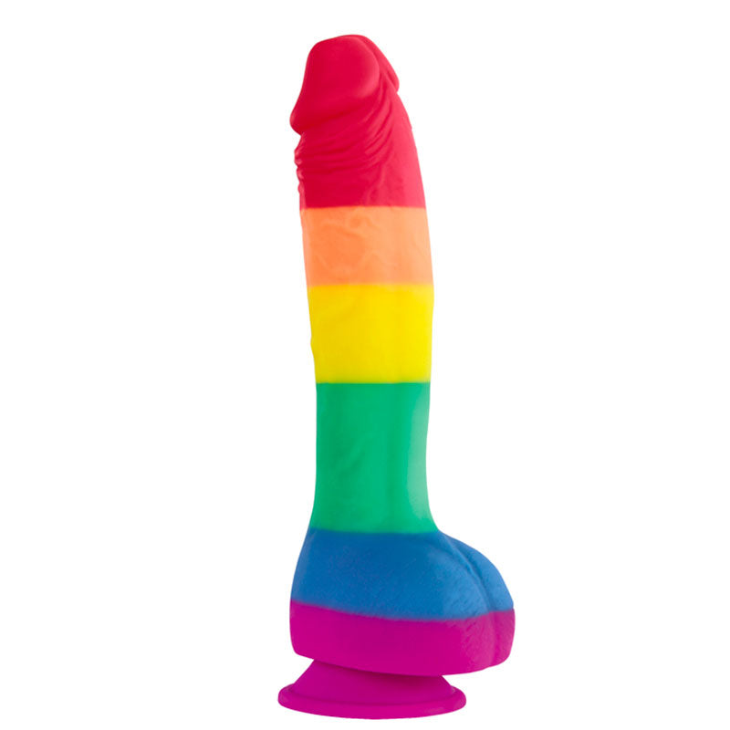 Colours Pride Edition 8 Inch Realistic Silicone Dildo With Balls – product image for adult pleasure and intimacy
