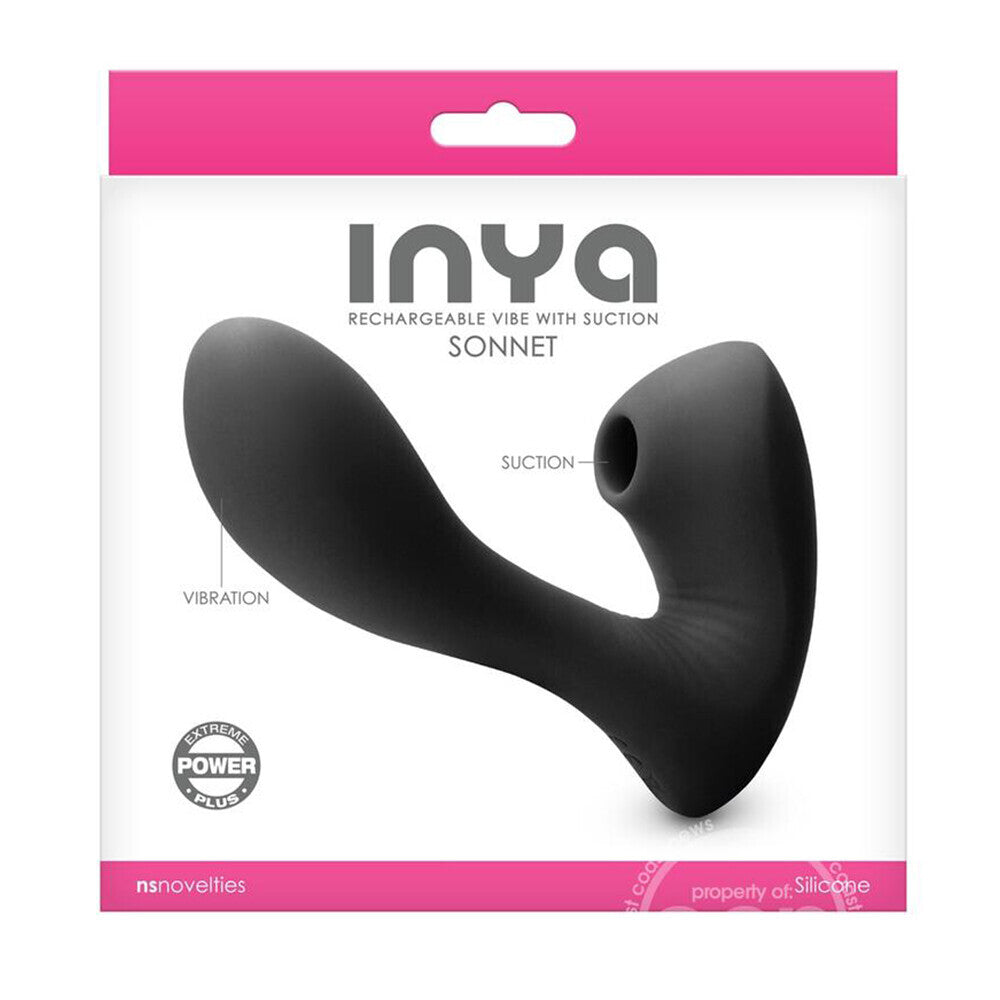Inya Sonnet Rechargeable Vibrator With Clitoral Stimulation – Powerful Rechargeable Vibrator for Intense Pleasure | UK Exclusive